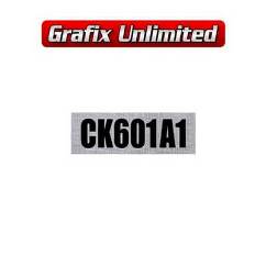 Rocker Cover Decal, Clothe CK601A1