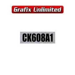 Rocker Cover Decal, Clothe CK608A1