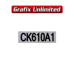 Rocker Cover Decal, Clothe CK610A1