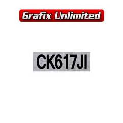 Rocker Cover Decal, Clothe CK617JI