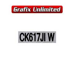 Rocker Cover Decal, Clothe CK617JIW