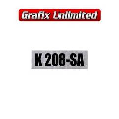 Rocker Cover Decal, Clothe K208SA