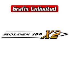 Rocker Cover Decal, Holden 186 X2 Gold