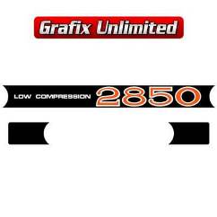 Rocker Cover Decal Set, 2850 Low Compression