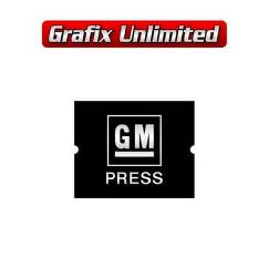 Seat Belt Decal, GM Press Embossed