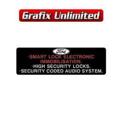 Smart Lock Decal, Immobiliser 