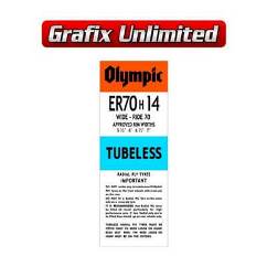 Spare Tyre Decal, Olympic Wide Ride ER70H14
