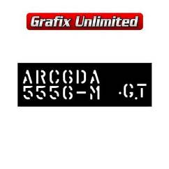 Stencil, Leaf Spring XR, XT - GT