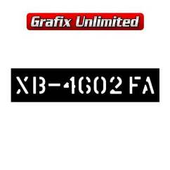 Stencil, Tailshaft XB GT Manual