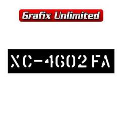 Stencil, Tailshaft XC 351 Manual