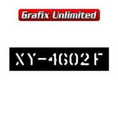 Stencil, Tailshaft XY GT Manual