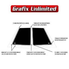 Stencil XW GT Bonnet Black Out 