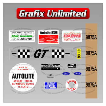 Sticker Kit XT GT Automatic Full Restoration