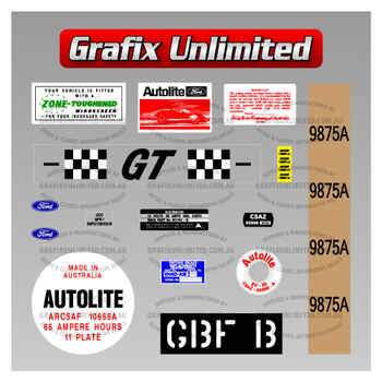 Sticker Kit XT GT Manual Full Restoration