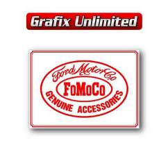 Tin Sign, FoMoCo Accessories White