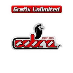 Windscreen Decal, Cobra Alarm Antifurto Red