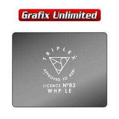 Windscreen Decal, Triplex